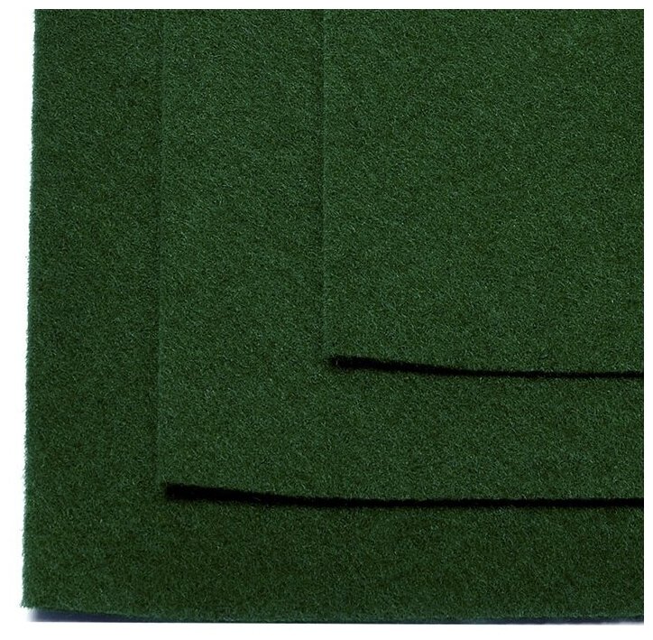 Фетр мягкий IDEAL листовой, 1 мм, 20х30 см, 10 листов, цвет 678, зеленый (TBY. FLT-S1.678)