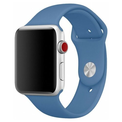 Набор силиконовых браслетов moonfish для Apple Watch 44 мм, джинсовый синий