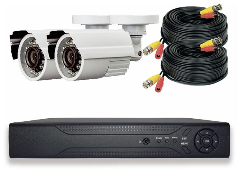 Комплект видеонаблюдения AHD 8Мп PS-link KIT-С802HD 2 камеры для улицы