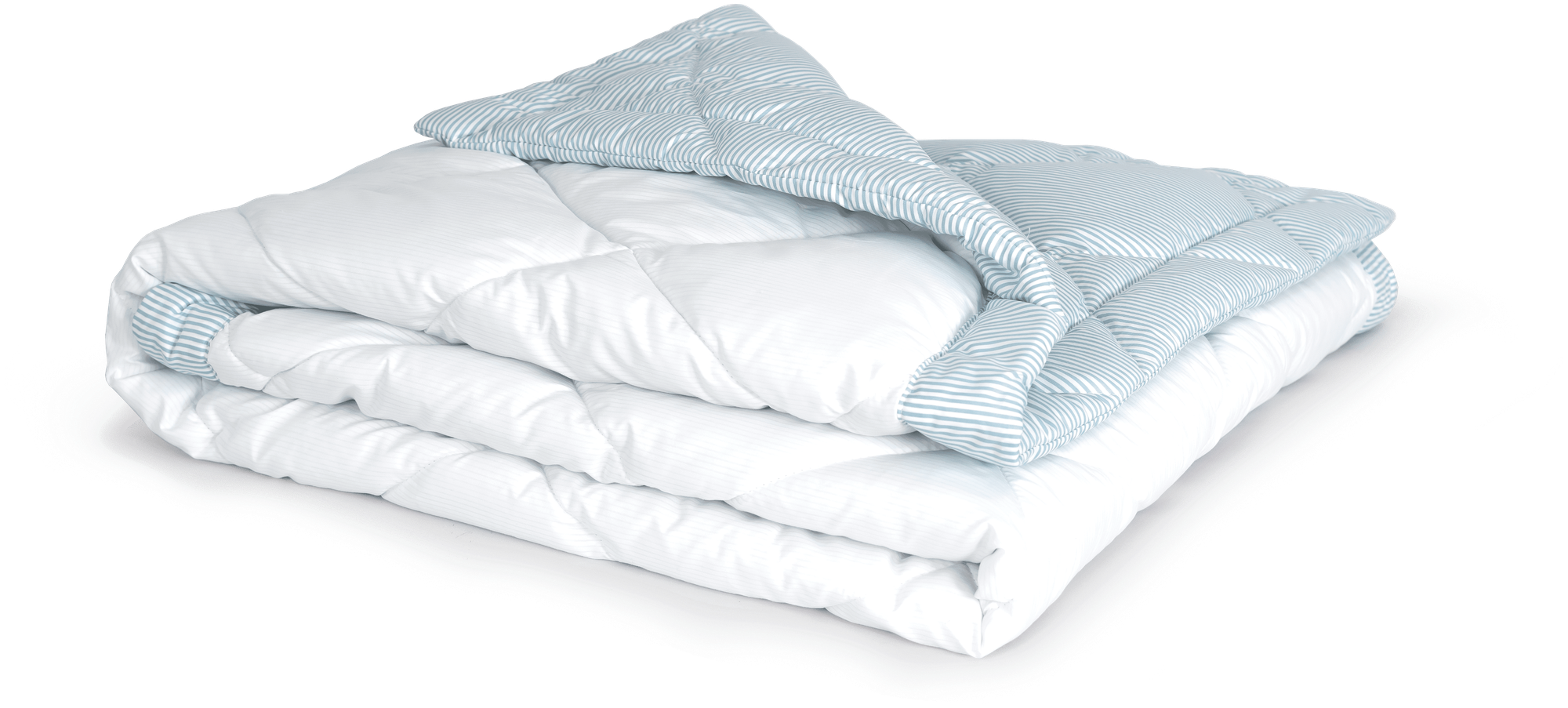 Одеяло двухстороннее стеганое 1,5 спальное 140х205 гипоаллергенное подарочное с шёлковым бортом - фотография № 1