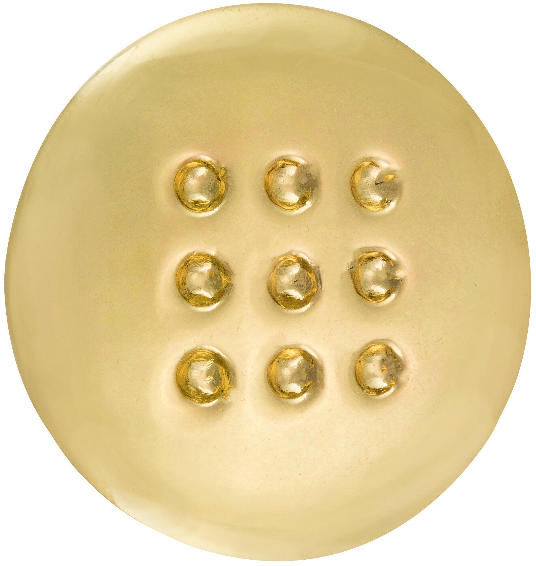 Ручка-кнопка мебельная RC011 цвет глянцевое золото 11584654