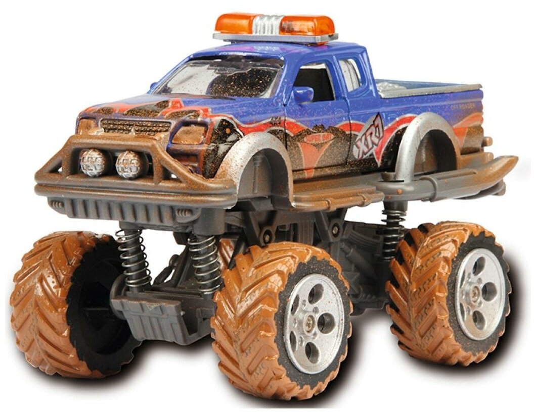 Внедорожник - Rally Monster "Имитация грязи", 15 см, 3 вида Dickie Toys