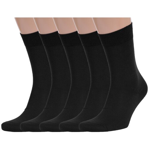 Носки RuSocks, 5 пар, размер 31 (46-47), черный носки rusocks 5 пар размер 31 46 47 бежевый