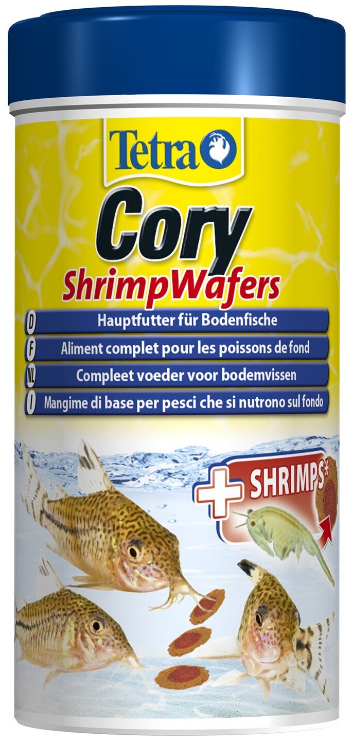 Корм для донных рыб Tetra Cory Shrimp Wafers 250мл двухцветные пластинки - фотография № 8