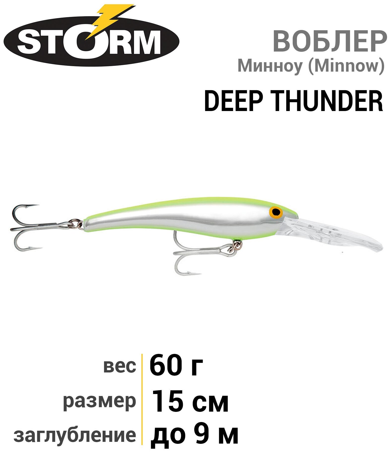 Воблер STORM Deep Thunder 15 /455