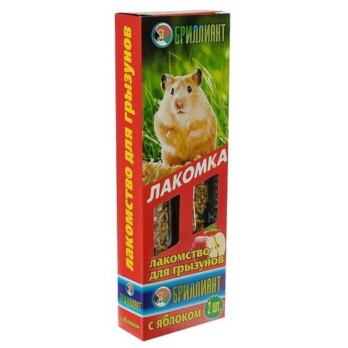 Лакомка для грызунов, яблоко, 80 г