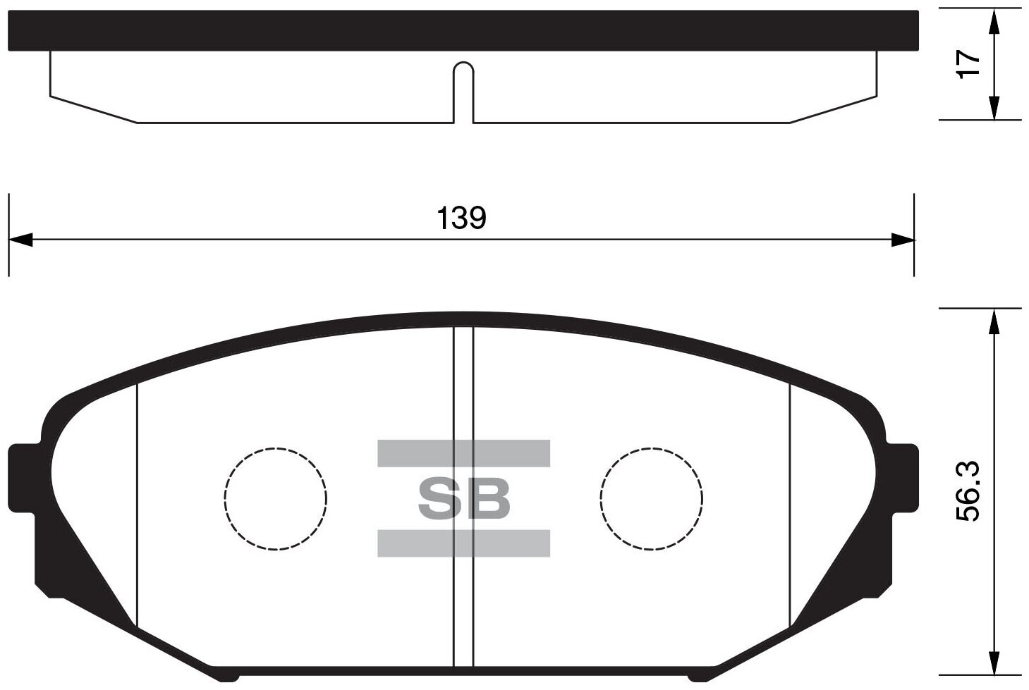 Колодки тормозные передние SP1271 для Acura MDX 01> Honda Odyssey 95> / Pilot 2003>