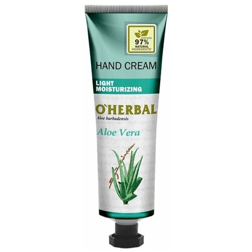 Легкий увлажняющий крем для рук O HERBAL HAND CREAM алоэ вера 30мл