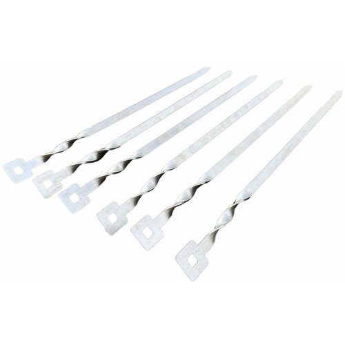 Шампур крученый Лофт короткий из нерж. стали 2мм