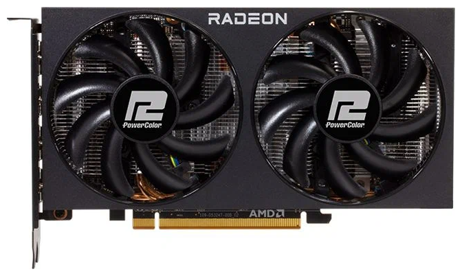 Видеокарта PowerColor Radeon RX 6600 XT Fighter 8GB (AXRX 6600XT 8GBD6-3DH), Retail