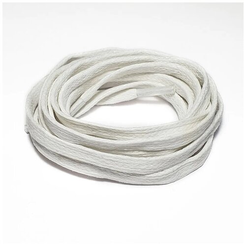 Шнурки LENKO вощеные белые плоские 140 см