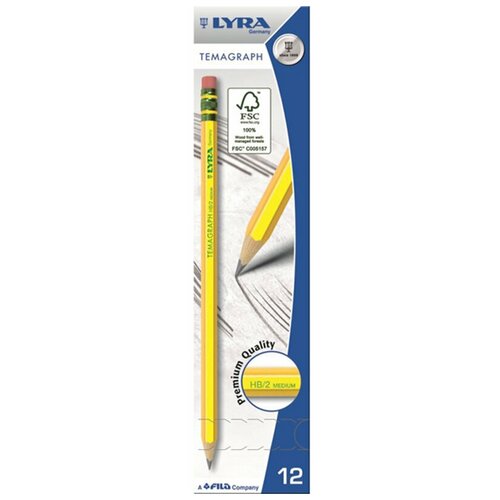 Карандаш чернографитовый Lyra Temagraph, высококачественный 2H чернографитовые карандаши lyra карандаш для зарисовок lyra 4в