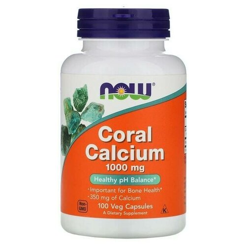 NOW Coral Calcium 1000 mg, 100 капс.