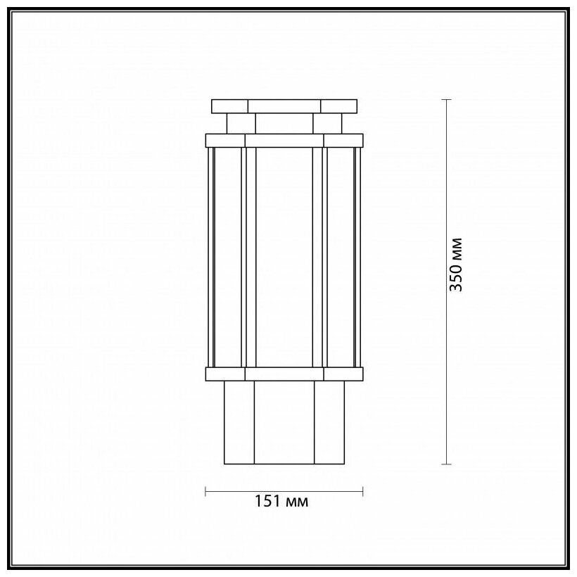 Уличный светильник Odeon Light Gino 4048/1B - фото №3