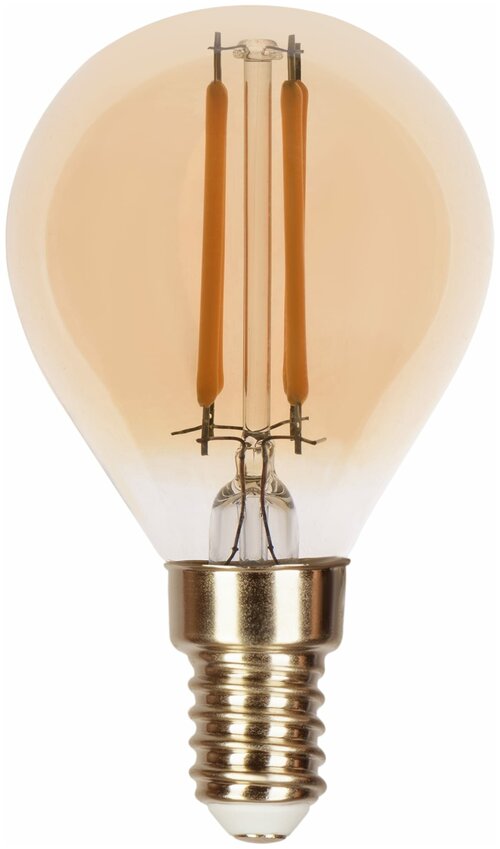 Лампа светодиодная Gauss Filament Globe E14 5 Вт 400 Лм свет тёплый белый