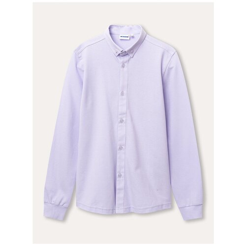Рубашка для мальчика Winkiki школьная WJB82236 сиреневый 140 размер