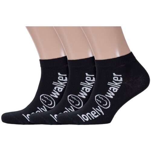 Носки RuSocks, 3 пары, размер 27-29 (42-45), черный носки rusocks черный 42 45 размер