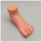 Нога тренировочная для педикюра, с гнущимися пальцами, цвет бежевый - изображение