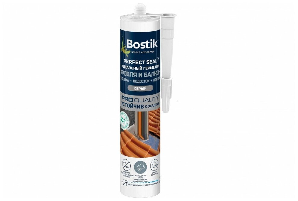 Герметик Кровля и Балкон Bostik Perfect Seal серый 290мл - фотография № 2