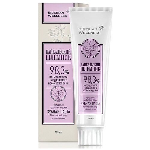 Зубная паста. Комплексный уход и защита десен - Байкальский шлемник, 100 мл / Сибирское здоровье