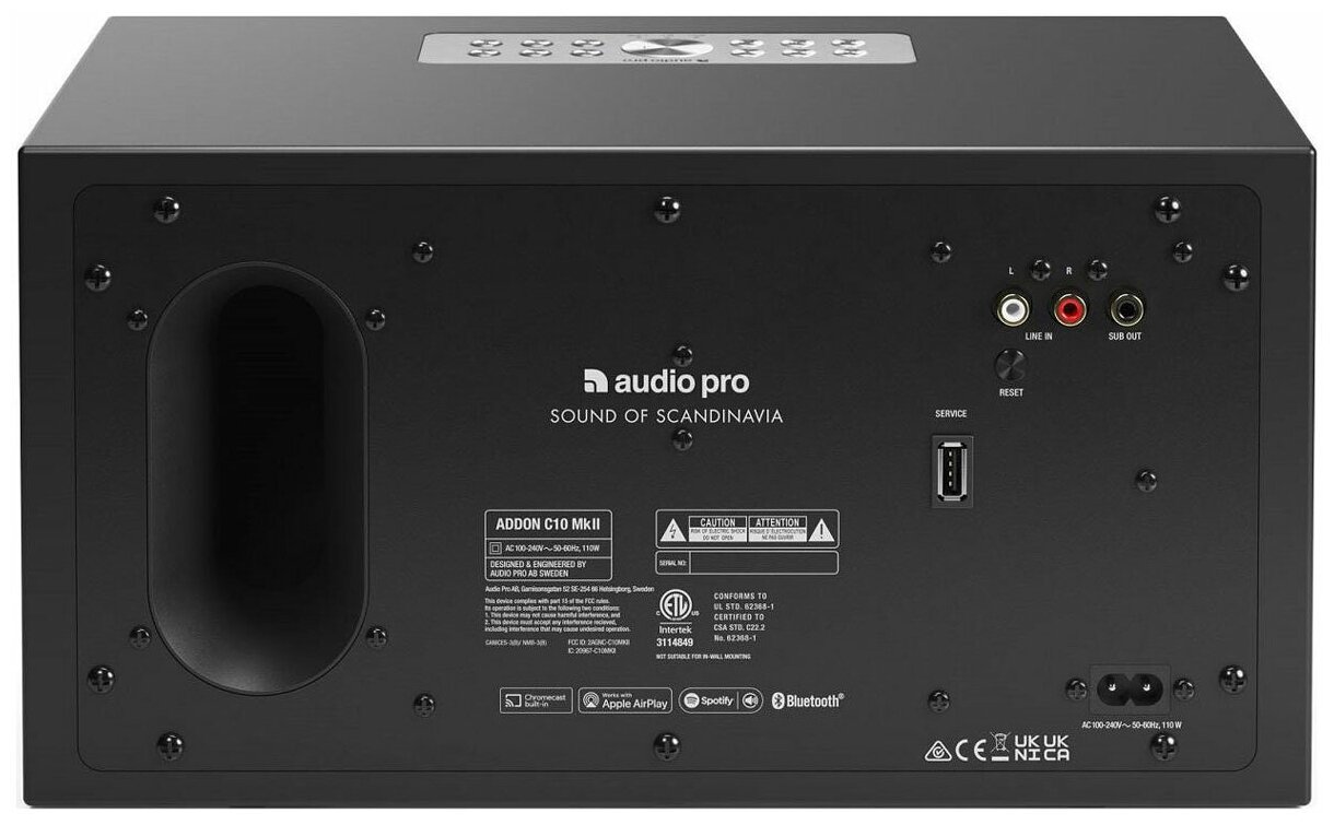 Портативная акустика AUDIO PRO Addon C10 MKII, черный