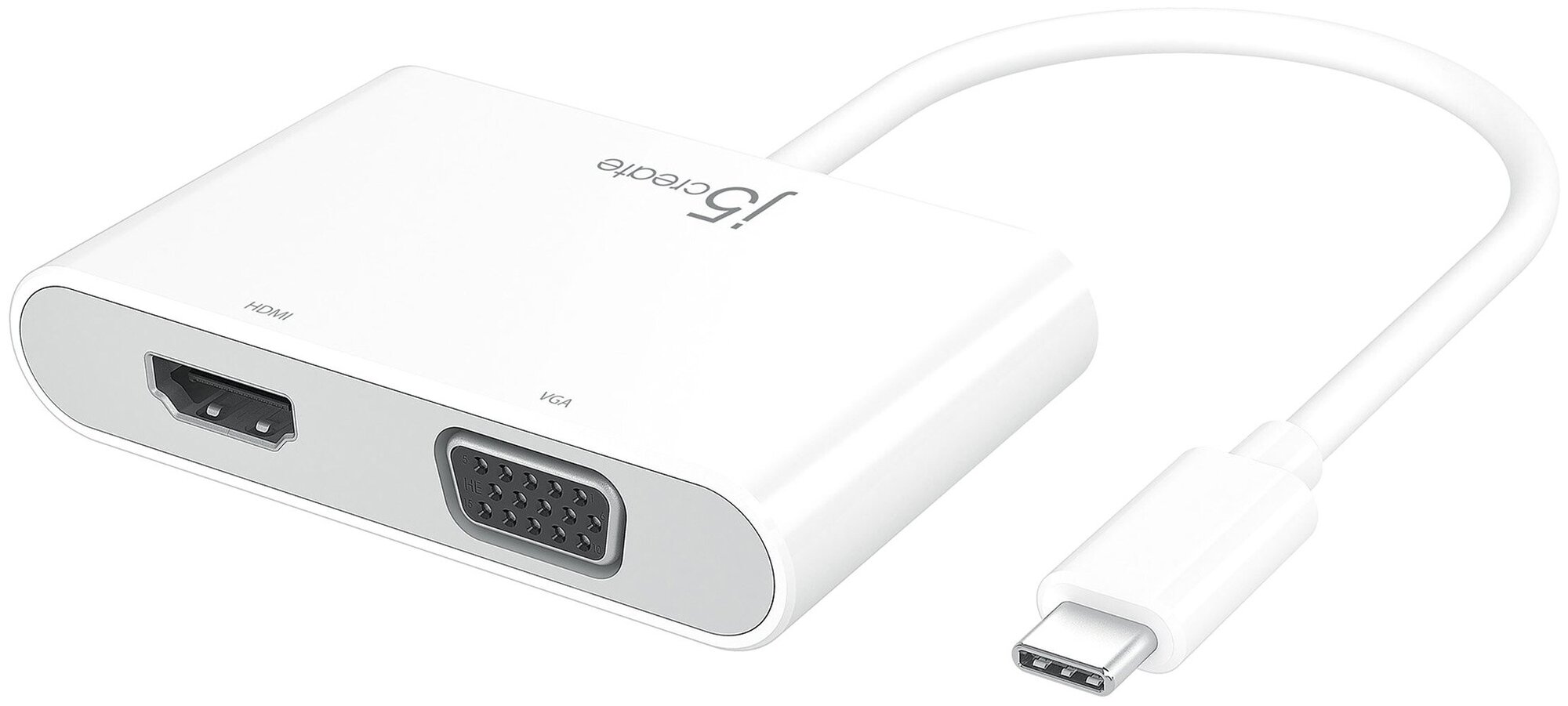 Мульти хаб j5create USB-C to HDMI & VGA Adapter with USB 3.0 / Power Delivery (JCA175)