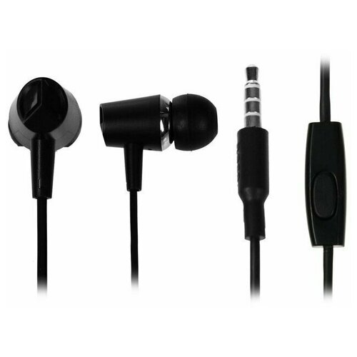 Наушники Hoco M34 проводные вакуумные микрофон Jack 35 мм 12 м черные 60700₽