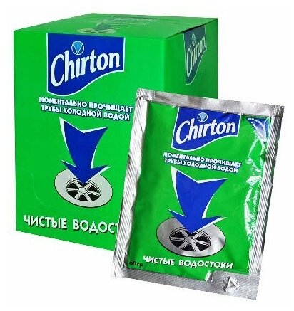 Chirton Порошок для прочистки труб Chirton, 60г, 6 шт. - фотография № 11