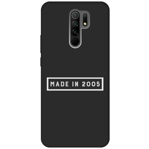 Матовый Soft Touch силиконовый чехол на Xiaomi Redmi 9, Сяоми Редми 9 с 3D принтом 2005 W черный матовый soft touch силиконовый чехол на xiaomi redmi 9 сяоми редми 9 с 3d принтом 2007 w черный