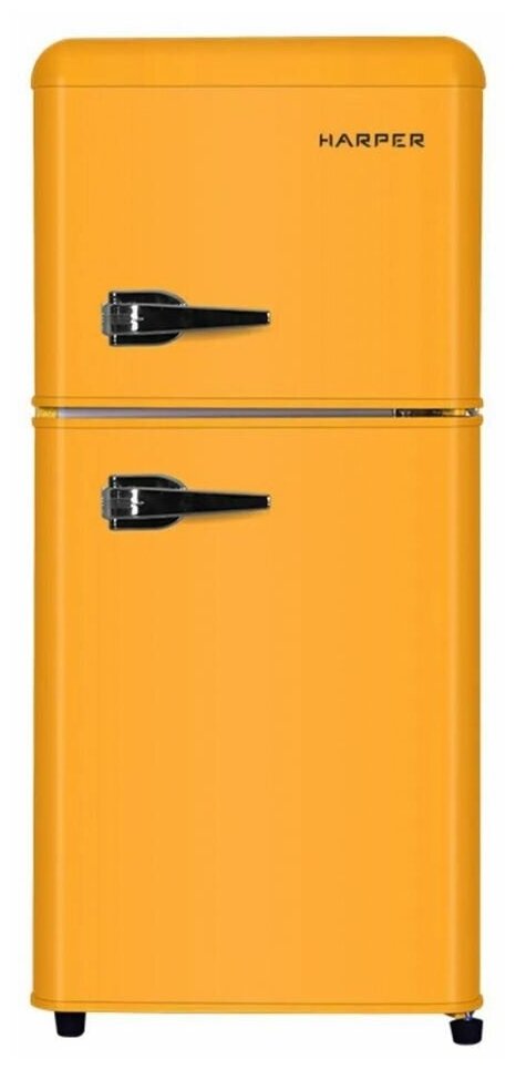 Холодильник отдельностоящий HARPER HRF-T140M ORANGE - фотография № 1