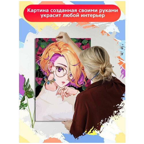 Картина по номерам игра Tokyo 7th Sisters - 8192 В 60x40 картина по номерам игра tokyo 7th sisters 8192 в 30x40