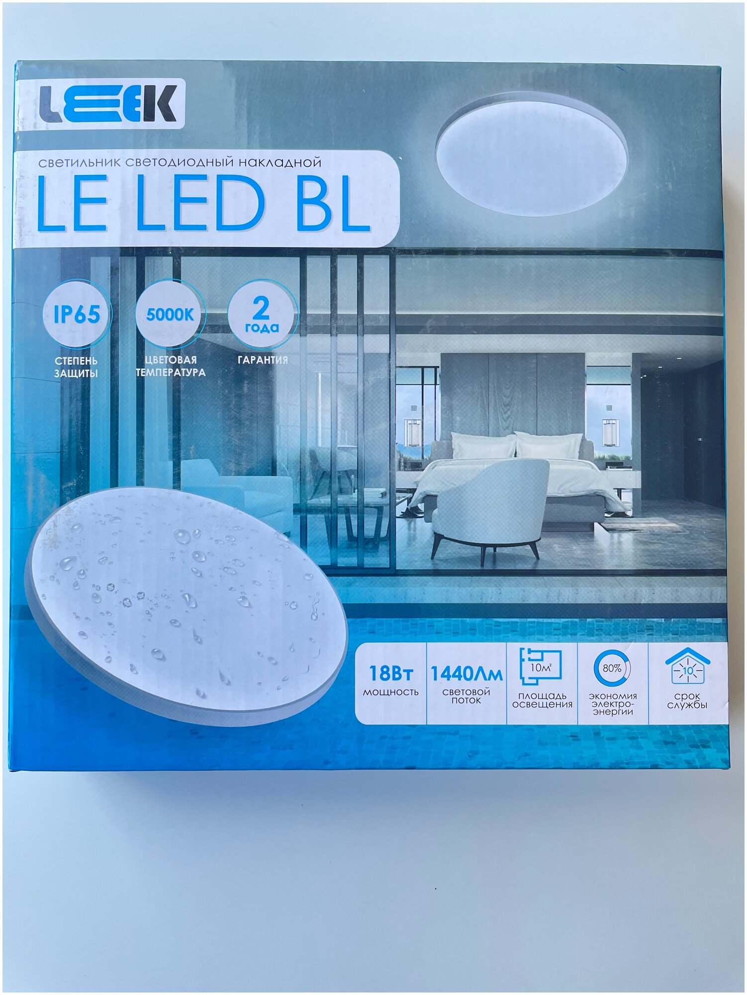 Светильник светодиодный накладной LEEK LE LED BL IP65 18W 5000K - фотография № 10