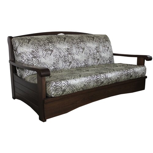 Диван с механизмом аккордеон и боковинами из массива бука 155см * 200см