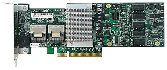 Контроллер Supermicro AOC-SAS2LP-H8IR PCI-E8x 512Mb ( аналог LSI 9260-8i)