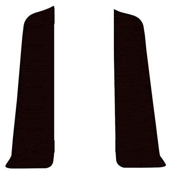 фото Торцевые (пара) для плинтуса 70мм "Деконика", 303 Венге темный