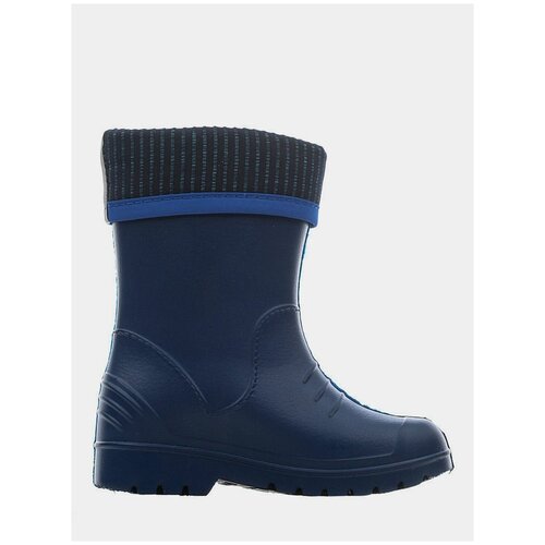 фото Детские резиновые сапоги demar dino из эва с вкладышем синие, размер 36/37 (на узкую ногу)