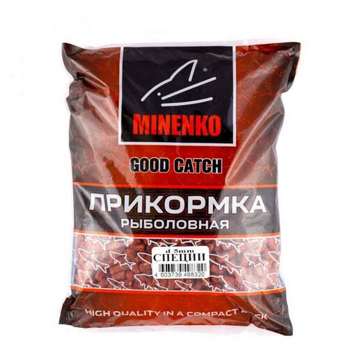 Пеллетс MINENKO Good Catch Специи 5мм прикормка minenko good catch фидер меланжевый 700 г