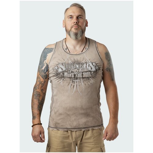 фото Майка мужская "two wheels move the soul" xl sinner's bones