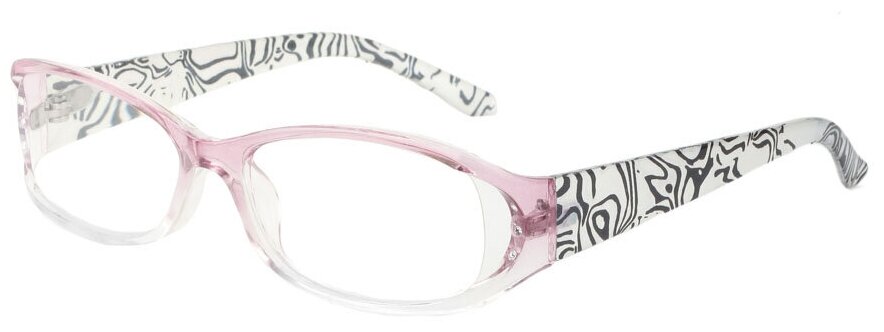Готовые очки для чтения розовые с диоптриями +5.00 футляр