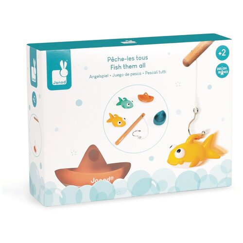 Набор игрушек для ванной Janod Ловись рыбка! набор игрушек для ванной janod ловись рыбка