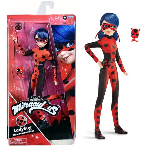 Кукла Miraculous LadyBug Леди Баг (27 см) красно-черный костюм