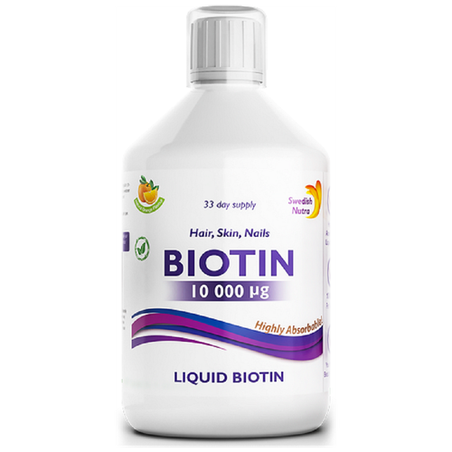 Витамин B Swedish Nutra Biotin 10 000 mcg 500 мл. 500 мл.