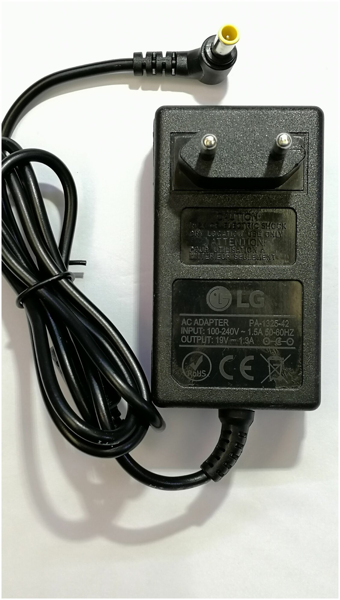 Блок питания монитора LG 1.3A,19V,25W,6.5*4.4mm