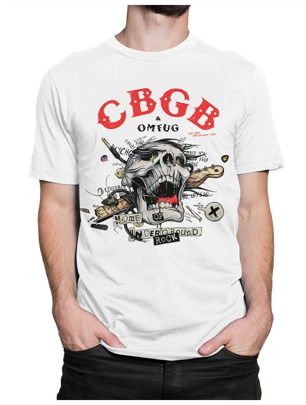 Футболка DreamShirts CBGB Club Мужская Белая 