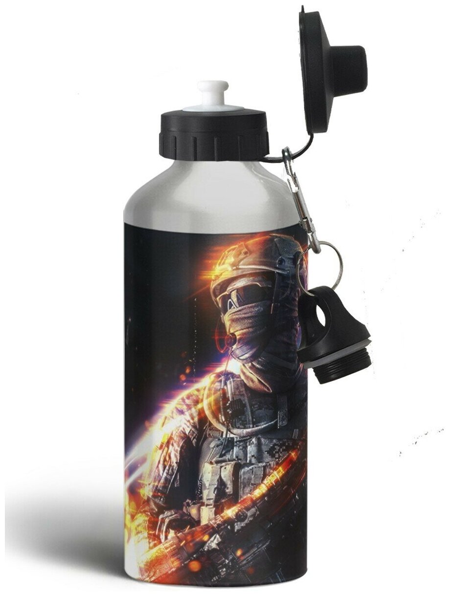 Бутылка спортивная,туристическая фляга, 500мл battlefield 6 - 2358