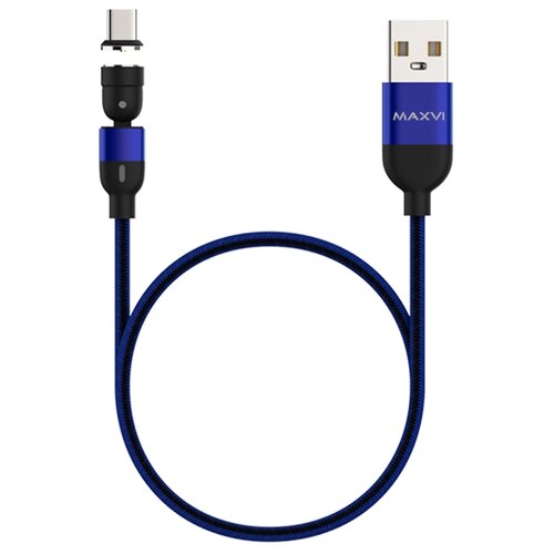 Разъем MAXVI USB - USB Type-C (MCm-02T), 1.5 м, 1 шт., синий