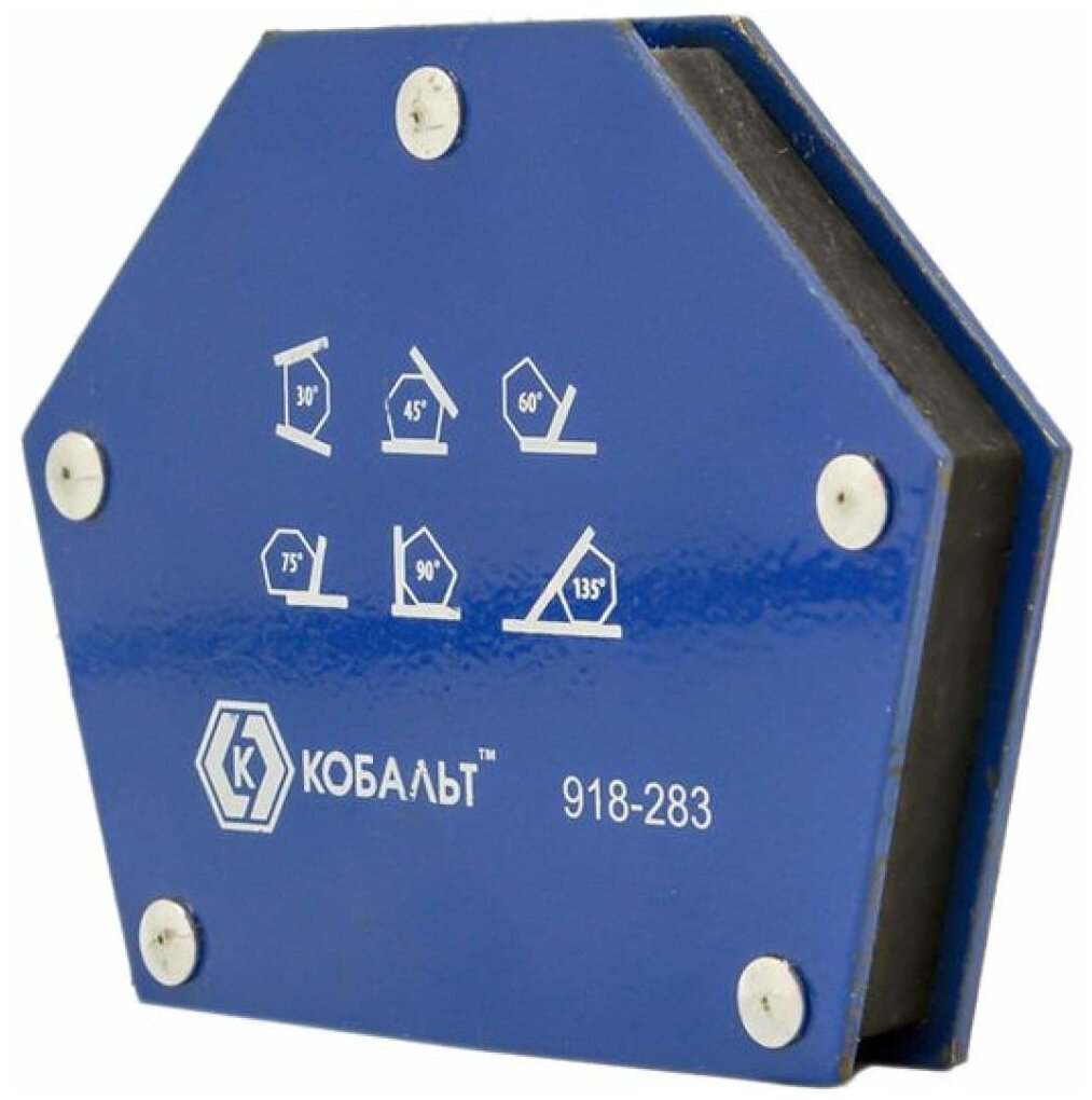 фото Держатель магнитный для сварки 115х90мм Кобальт сила магнита 22кг 918-283