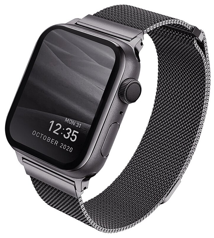 Ремешок Uniq Dante Strap Mesh Steel для Apple Watch 38/40/41 мм (40MM-DANGRP), графит