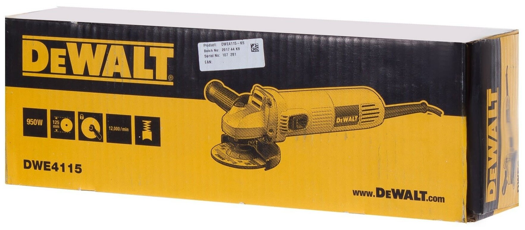 DEWALT УШМ (болгарка) DeWalt DWE4115-KS 950 Вт 125 мм