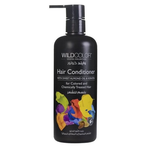 Wild Color Sweet Almond Oil & Keratin - Вайлд Колор Кондиционер для волос для окрашенных и химически обработанных волос, 500 мл -